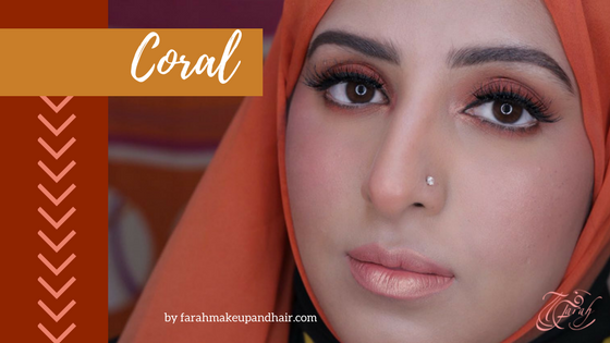 Huda Beauty Gemstone Coral Palette Farah Makeup and Hair Dubai Makeup Artist 